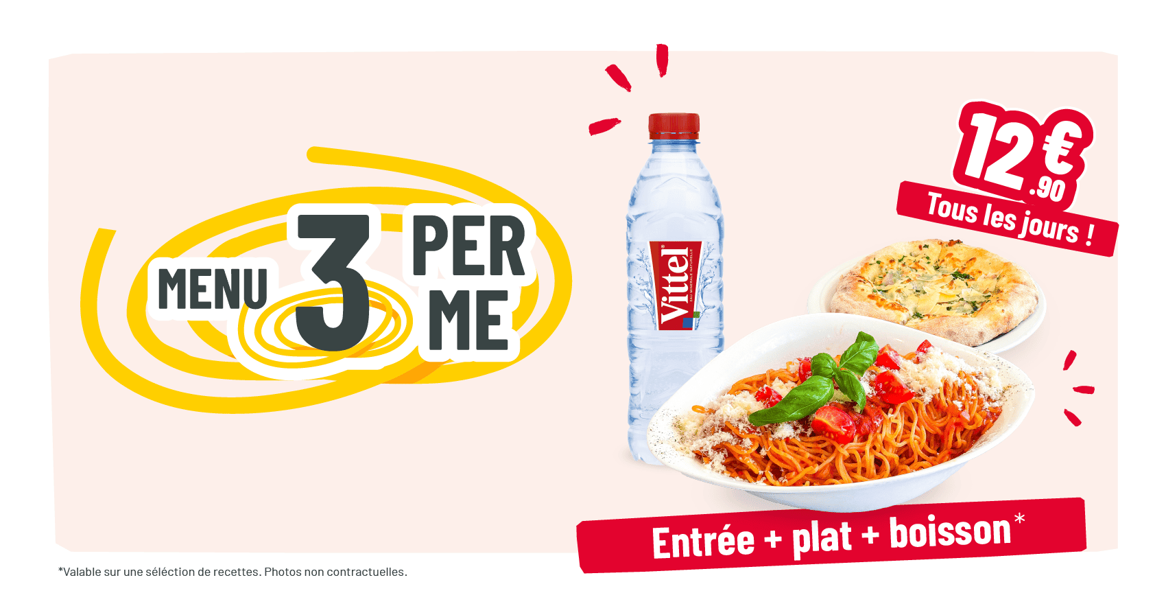3 produits pour 12.90€