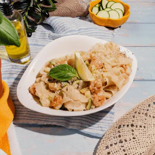 Pasta scampi et lemone