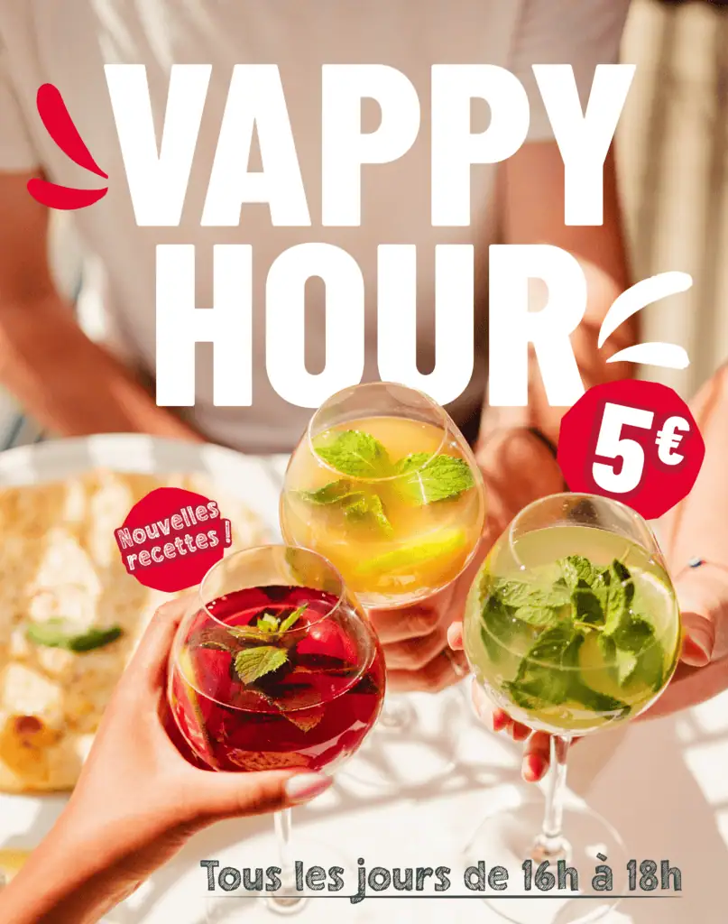 Vappy Hour cocktail à 5€